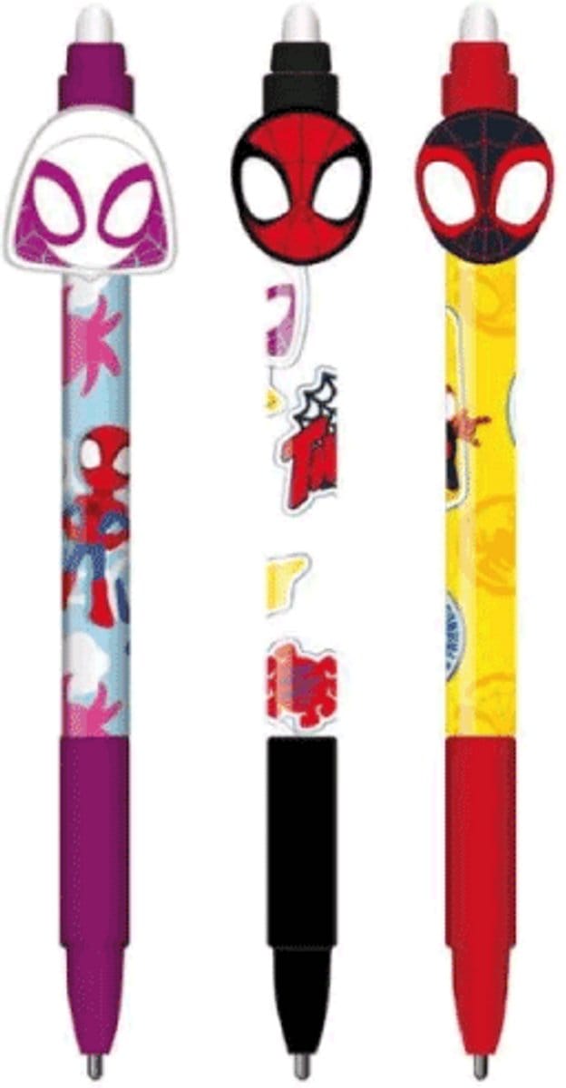 Twisk Spider-Man uitwisbare gelpennen set - 36 stuks display.