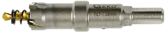 GEKO Carbide gatenzaag - 18 mm - titanium boor - hoge precisie