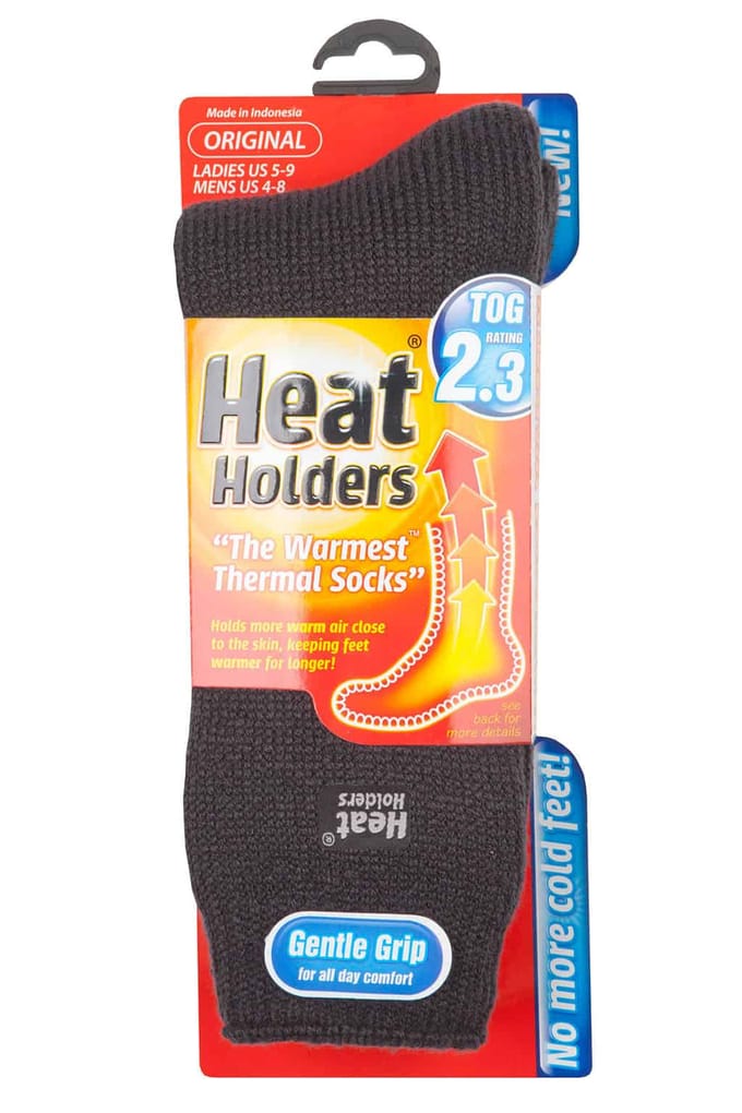 Heat Holders - Dames originele thermo sokken - Houtskool
