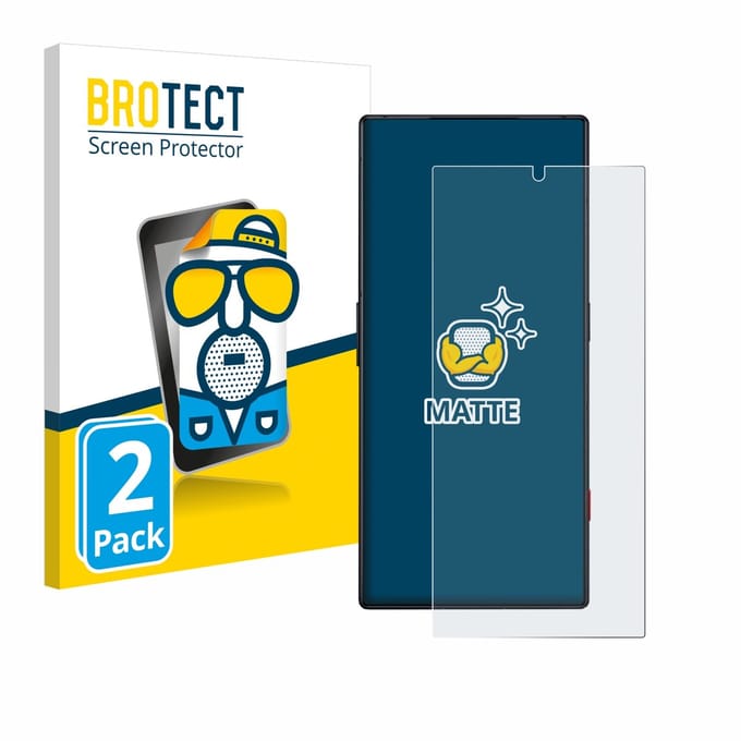 BROTECT - Screenprotector voor ZTE Nubia Red Magic 8 Pro - Folie Beschermfolie matte 2 Stuks