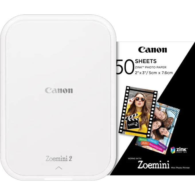 Canon Zoemini 2 Wit + 50 vellen fotopapier