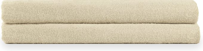 Blumtal Terry Handdoeken Set - 2 x Sauna Handdoek - 80 x 200 cm - Zand