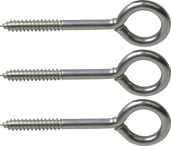AMIG Schroefogen - 75x - staal - 30 mm - zilver - DHZ ijzerwaren - bevestigingsmaterialen - A merk