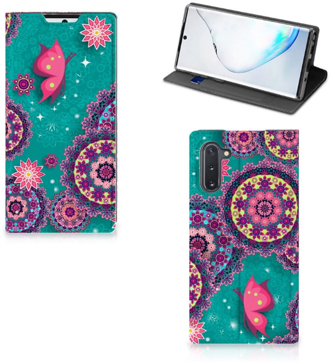 Samsung Galaxy Note 10 Bookcase Cirkels en Vlinders