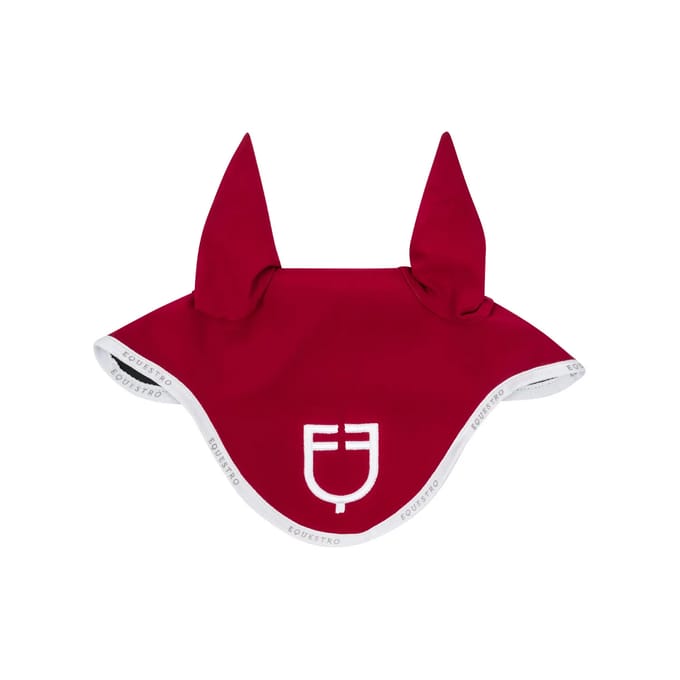 Korte muts van technische stof met logo Equestro