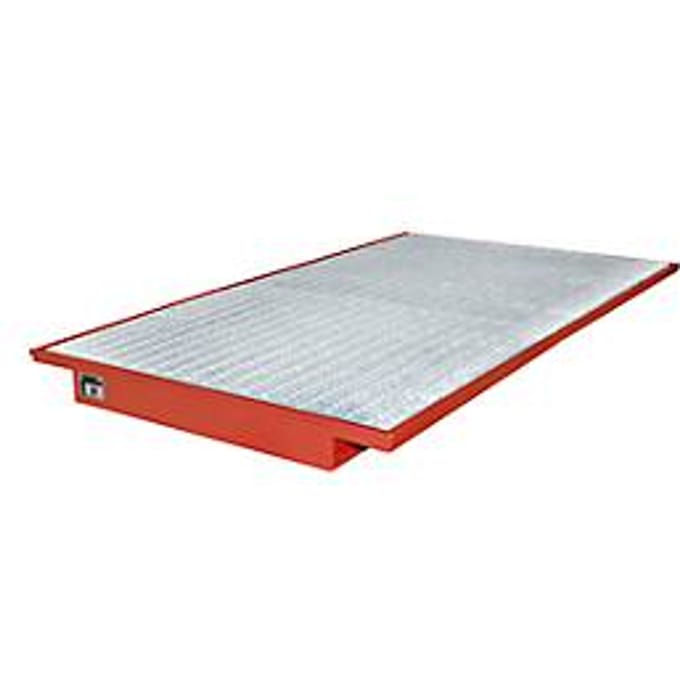 Hangende opvangbakken voor stelling type EHW 2200, rood RAL3000