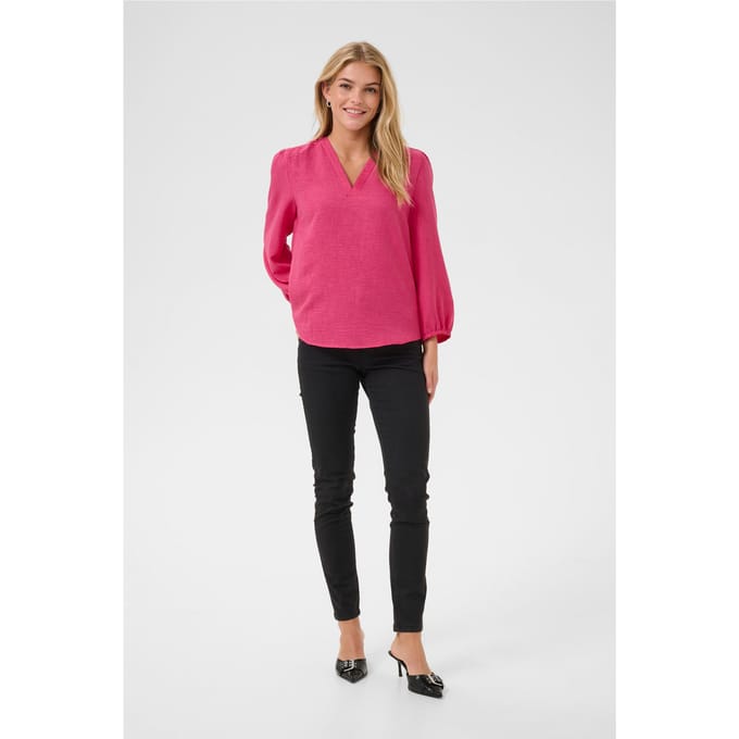 Blouse met lange mouwen Regular fit Beetroot Purple CC pink