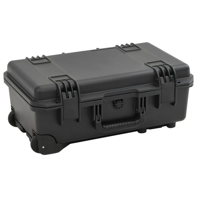 vidaXL - Flightcase - draagbaar - 55x35x22,5 - cm - PP - zwart