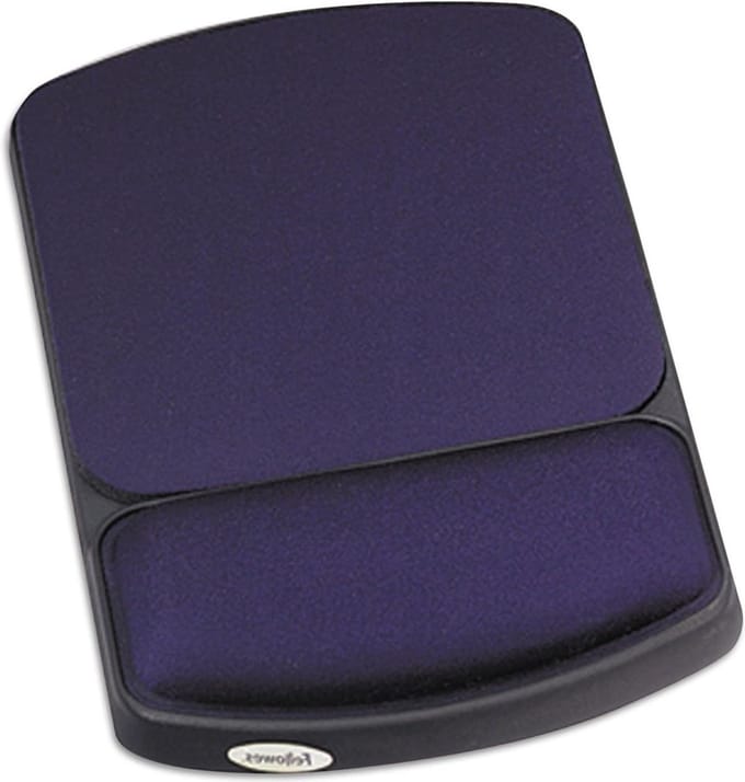 Gel muismat met premium polssteun - saffierblauw