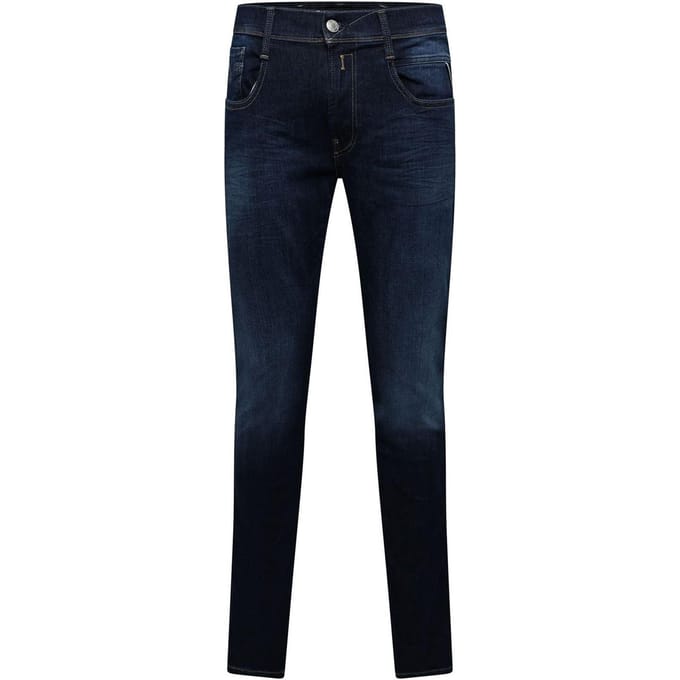 Replay Anbass Slim-fit herenjeans (Blauw)