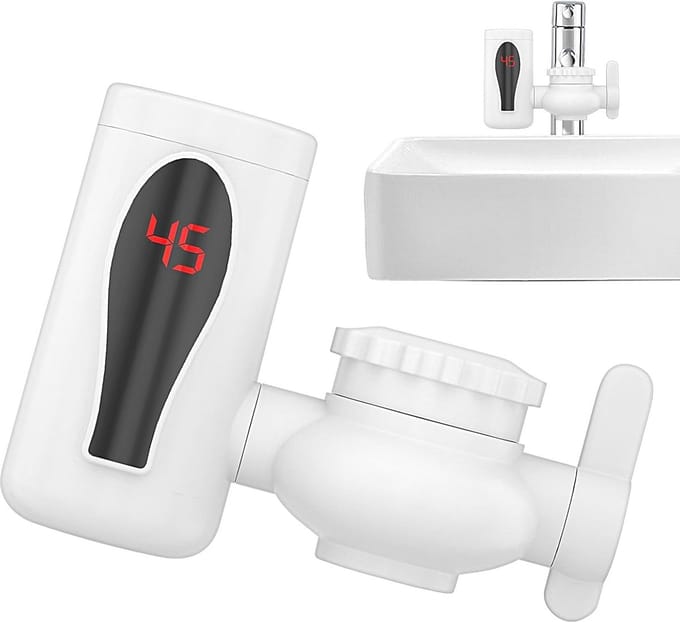 Directe Warmwaterkraan met Digitale Display en Dubbele Modus