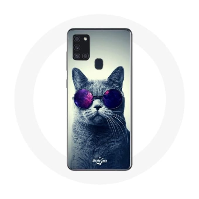 Samsung Galaxy A21S hoesje Katbrilstijl
