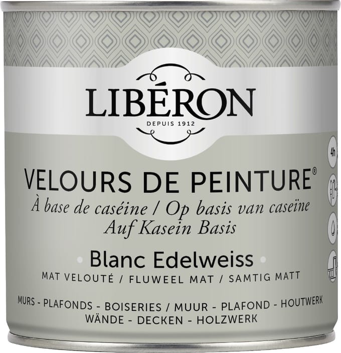 Liberon Velours De Peinture Muurverf - Mat - Blanc Edelweiss - 0,5l
