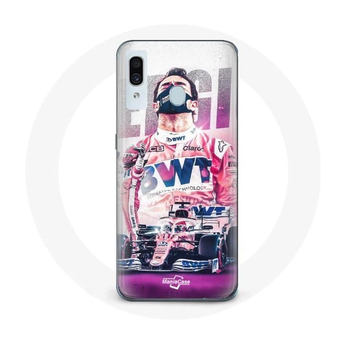 Coque pour Samsung Galaxy A40 - MANIACASE - Formule 1 - Sergio Pérez - Souple - Sportif