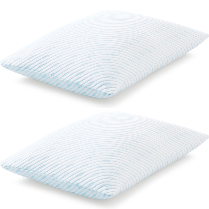 TEMPUR - Set Van 2 - Prima SmartCool Hoofdkussens Medium - 60 x 50 cm - Wit Textiel - SmartCool Technology - Slaapkamer & Rust - Dubbel Voordeel Drukverlagend
