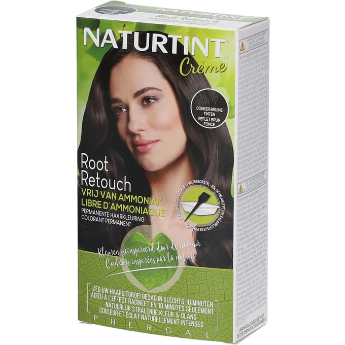 Root Retouch Donker Bruine Tinten - NATURTINT - 45ml - Vegan - Ammoniakvrij - Microplastic FREE
