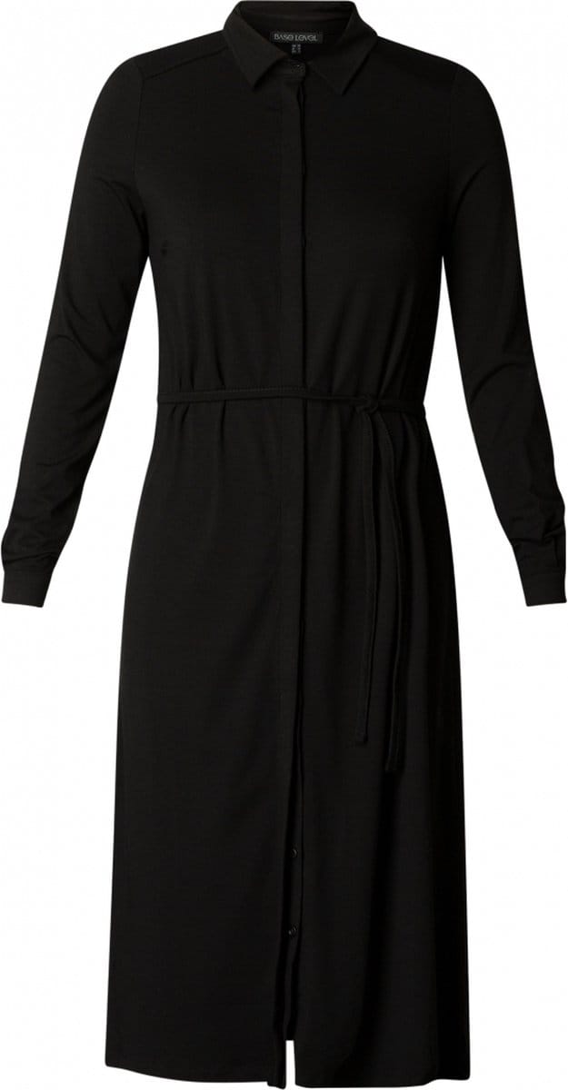 BASE LEVEL CURVY Aylem Jurk - Black - maat 0(46)