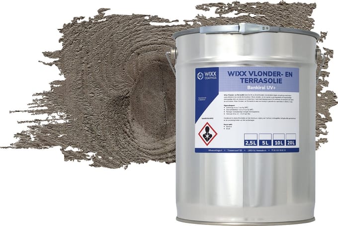 Wixx Vlonder en Terrasolie UV+ - 20L - Grijs