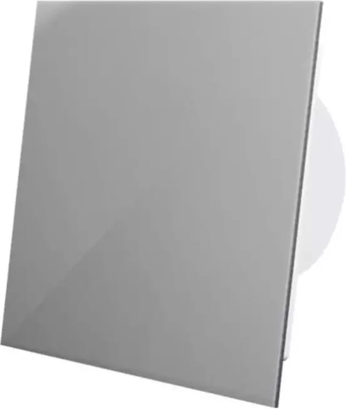 Badkamer ventilator met vochtsensor Ø125mm - Met Timer - Muurventilator - Badkamerventilator - CE ventilator - Zeer stil (26dB) - Kunststof front