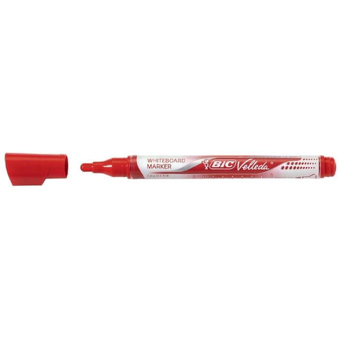 Whiteboardmarker Bic Velleda liquid rond medium rood