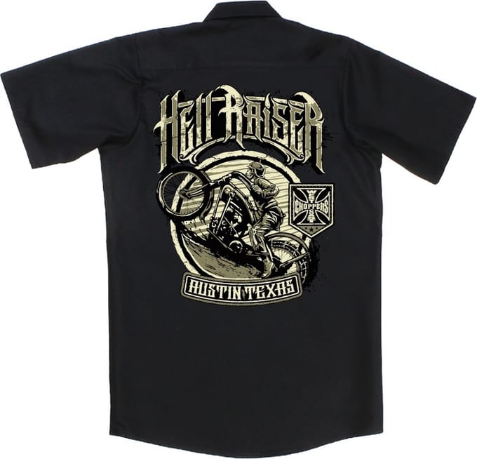 WCC- West Coast Choppers -overhemd Hell Raisers Werkhemd Blacklack