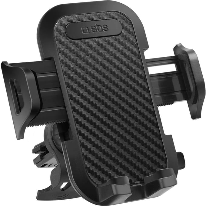 SBS TEHWSUPCLIPSTG Smartphonehouder voor luchtrooster, met versterkte klemmen - Zwart