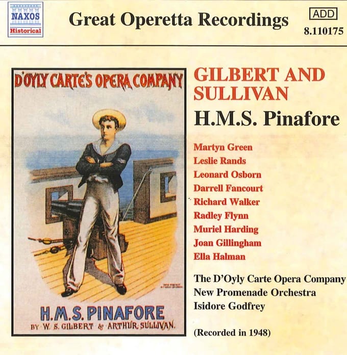 The D'Oyly Carte Opera Company, New Promenade Orchestra, Isidore Godfrey - H.M.S. Pinafore (CD)