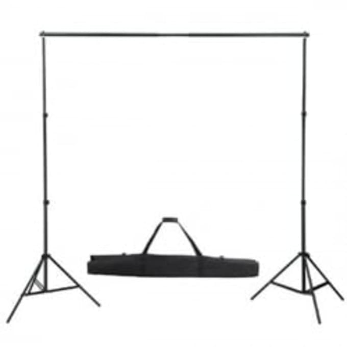 vidaXL - Achtergrondsysteem - 300x300 - cm - groen