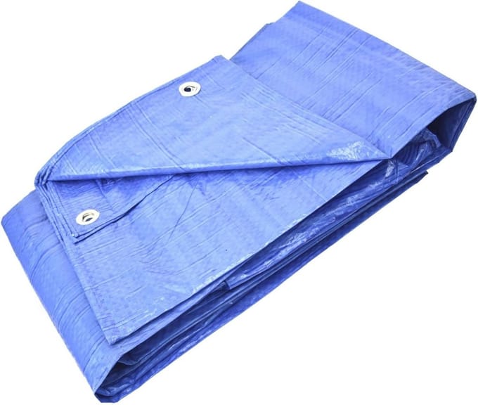 Multifunctioneel Geweven Zeil - Beschermend Dekzeil Blauw 60 g/m² (2 m x 4 m)