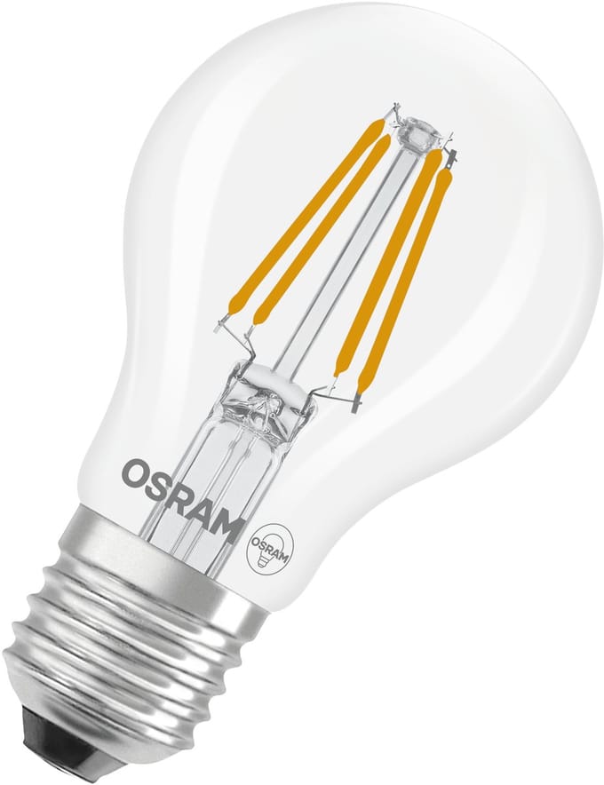 Osram Ledfilamentlamp Peertje Retrofit Classic A - D6cm - Warm Wit - E27 - 3,4w