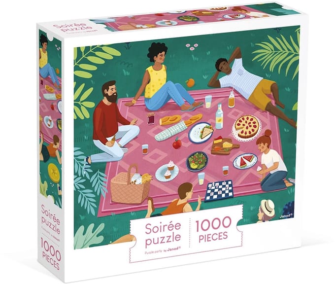 Janod - Kidult puzzel - Picknick met vrienden - 1000 Stukjes