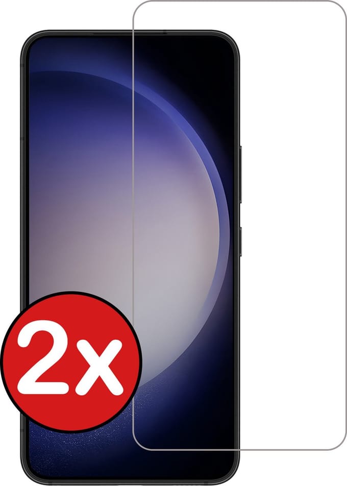 Screenprotector - 2 Stuks - Geschikt voor Samsung Galaxy S23 Plus - Volledige Dekking - Beschermglas - Gehard Glas - Tempered Glass - Screen Protector