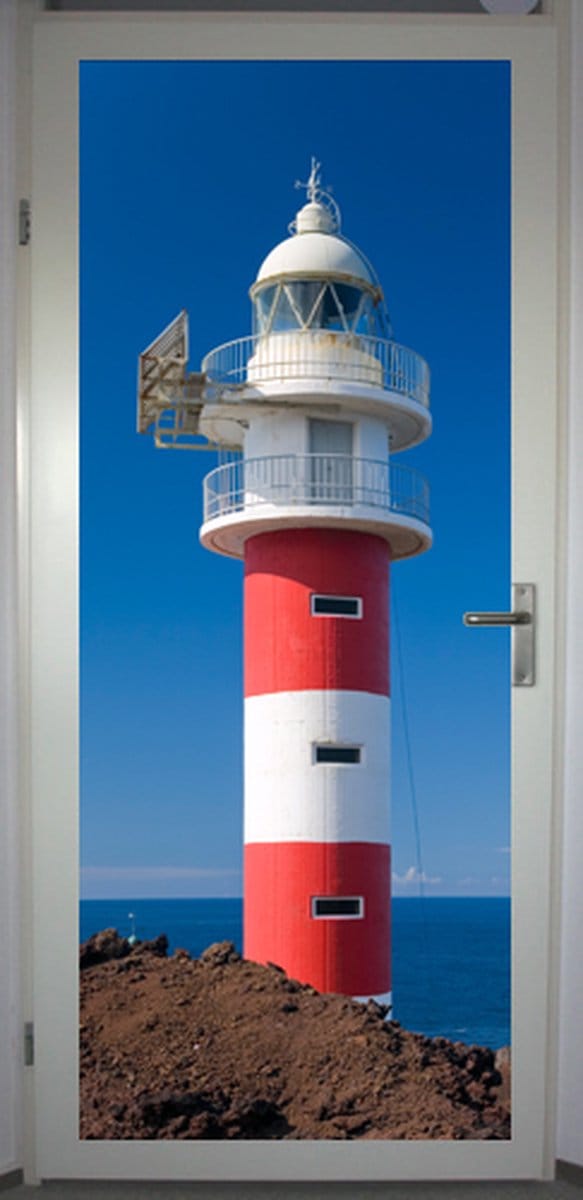 Deurposter 'Vuurtoren 1' - deursticker 75x195 cm