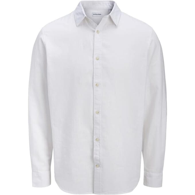 Jack & Jones Summer Linen Blend LS Overhemd Heren - Maat L
