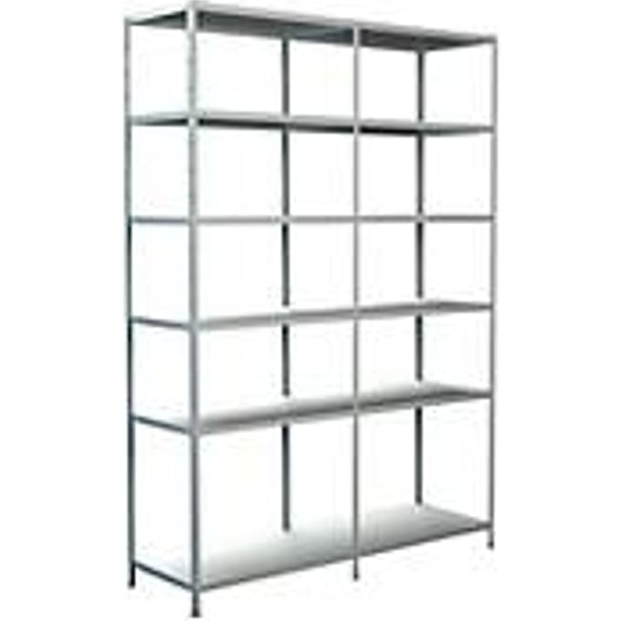 Legborden zonder grendels, H 2300 x B 1600 x D 500, wit