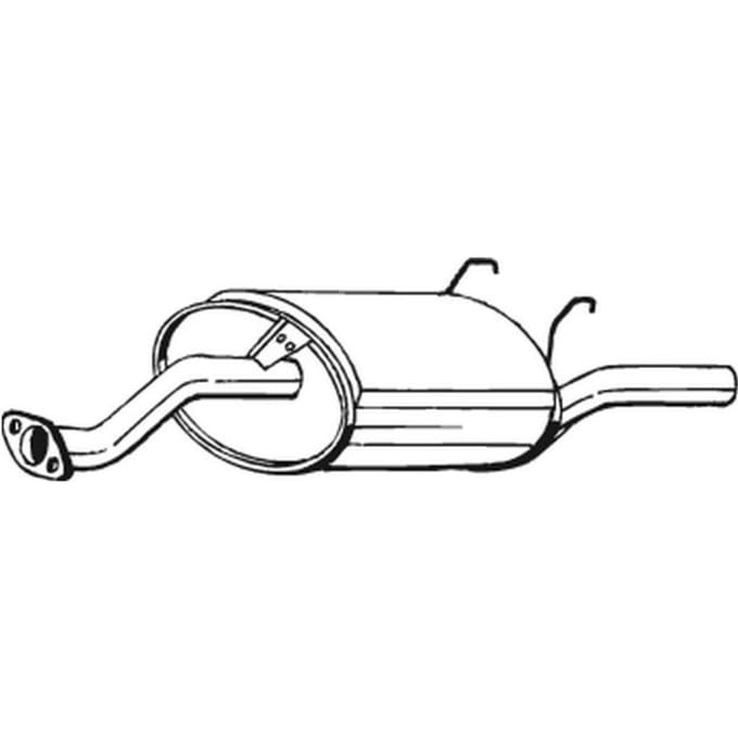 Geluiddemper achter BOSAL 163-727