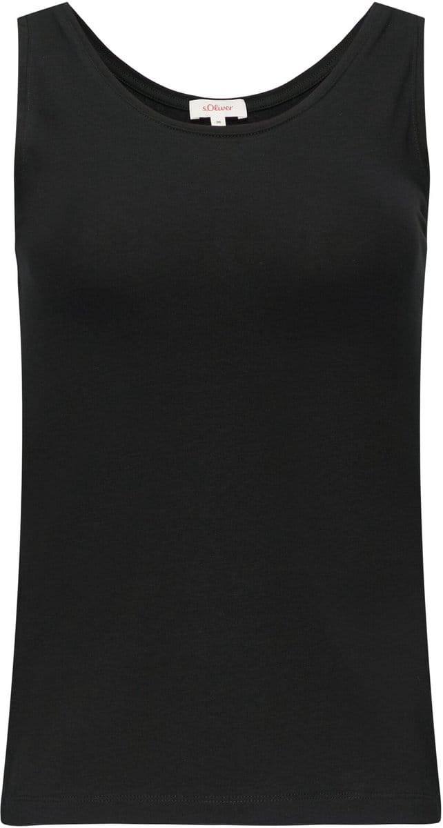 Aansluitende katoenmix tanktop voor vrouwen s.Oliver