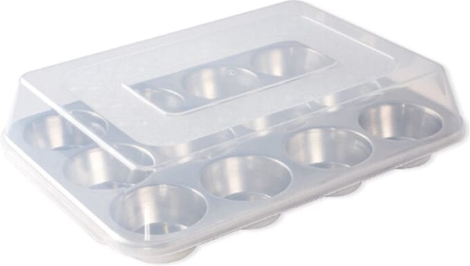 Muffinvorm met Deksel, 12 Cups, Aluminium - Nordic Ware | Naturals