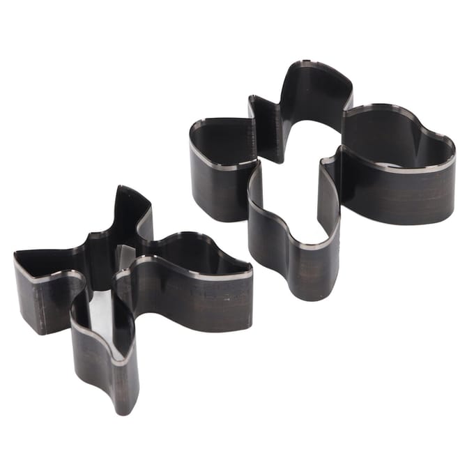 Lot de 2 Matrices de Perforation en Cuir Forme Papillon Matrice de Coupe pour Artisanat du Cuir pour Travail Manuel black