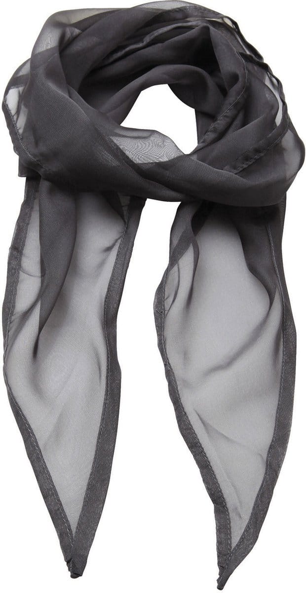 Premier Ladies Chiffon Scarf PR740 - Dark Grey - One size