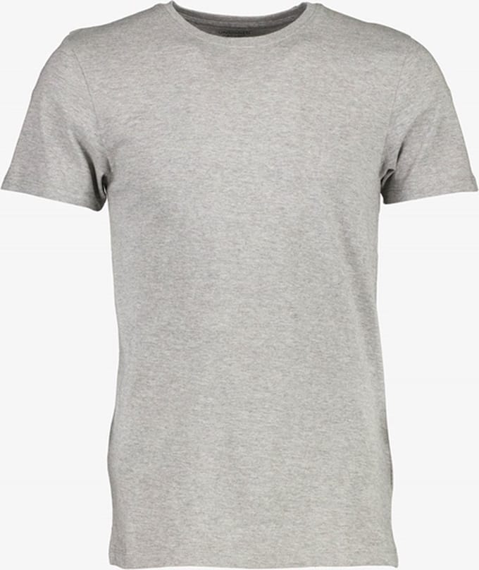 Unsigned heren T-shirt grijs ronde hals - Maat L
