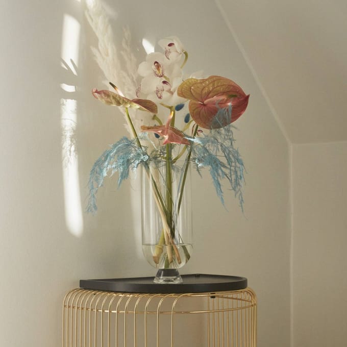 AYTM Vaas Glacies, helder, hoogte 29 cm, glas, mondgeblazen