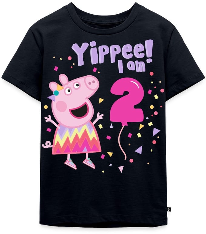 Peppa Pig's 2e Verjaardag Outfit Cadeau Premium T Shirt Kinderen