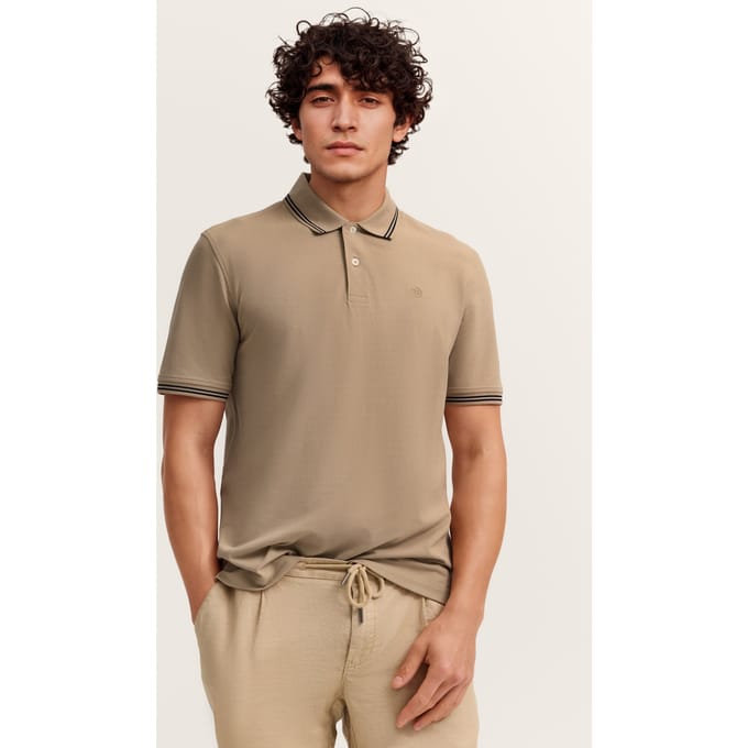 Bugatti Herren Polo Modern Fit van puur katoen