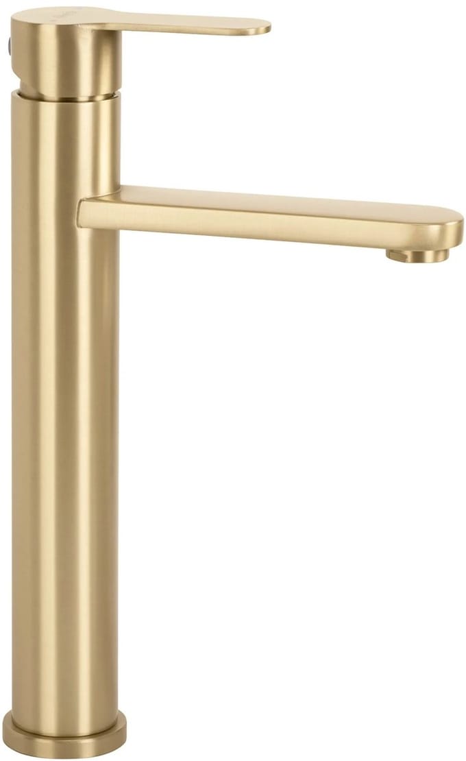 Rea - Arcos - Wastafelkraan - Geborsteld Goud High - 11,7X20X29Cm