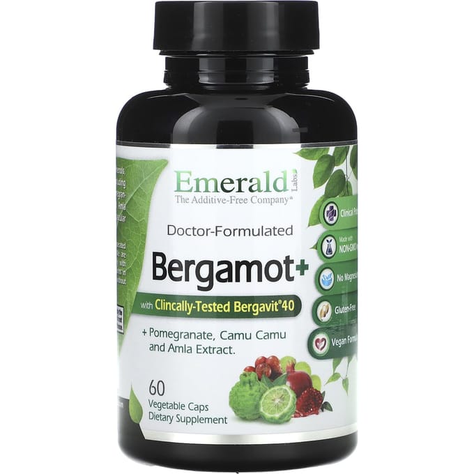 Emerald Laboratories, Bergamote+, 60 Capsules Végétales
