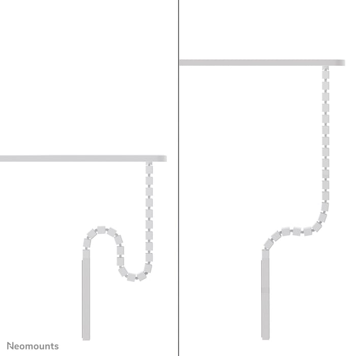 Neomounts ADS06-133WH Kabelgeleider - schroefbevestiging - universeel