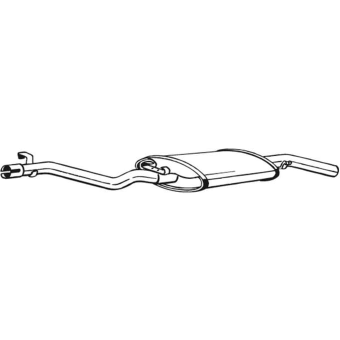 Geluiddemper achter BOSAL 282-305