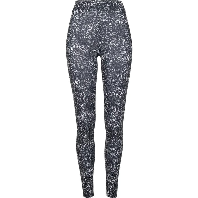 Urban Classics - AOP Legging - M - Zwart/Wit