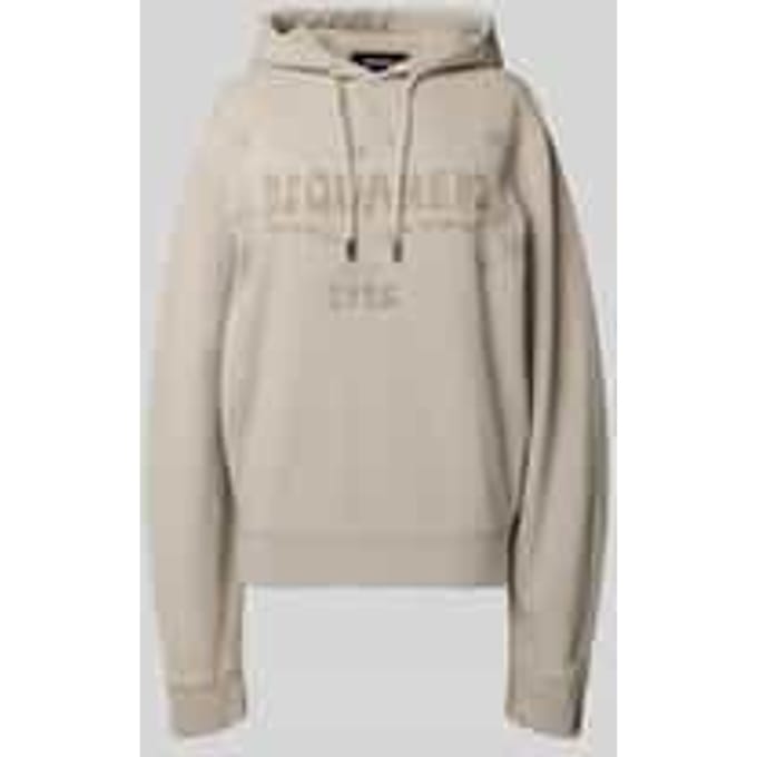 Extra grote hoodie met logoprint